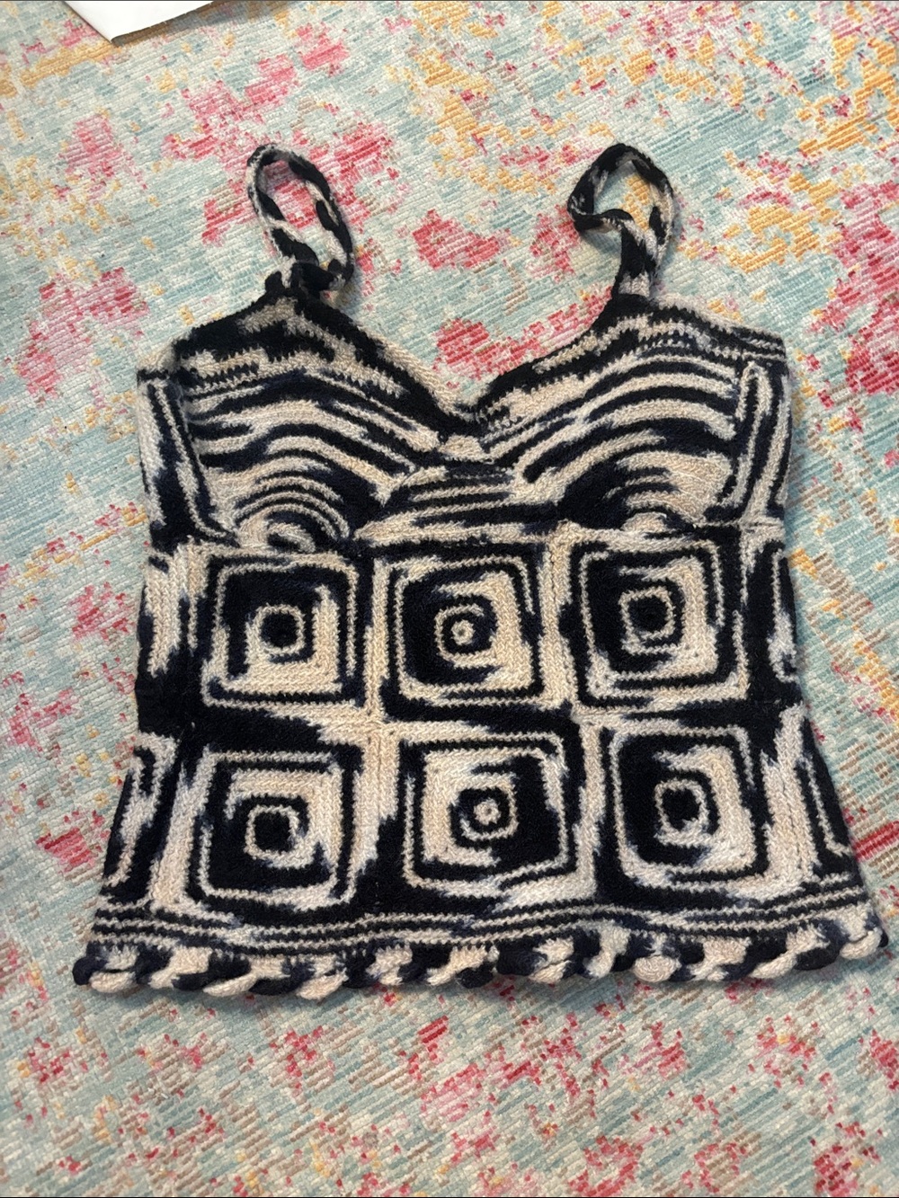 ULLA JOHNSON Lucia top- Zebra size P/S